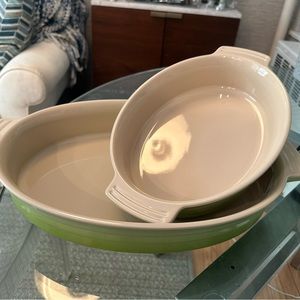 Le Creuset oval baking dishes